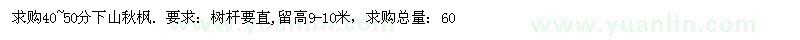 求購(gòu)40~50分下山秋楓.