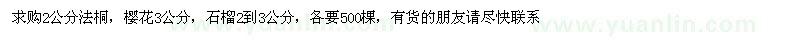 求購(gòu)法桐