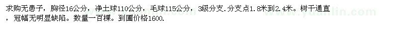 求購無患子