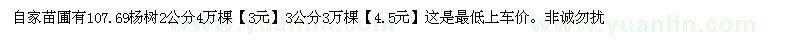 求購107楊樹