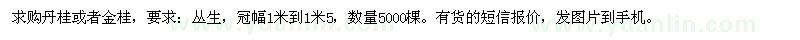 求購丹桂或者金桂