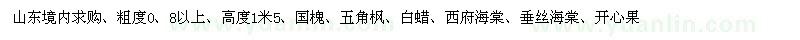 求購(gòu)國(guó)槐