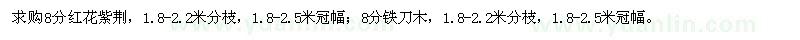 求購紅花紫荊,鐵刀木
