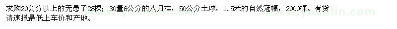 求購20公分以上的無患子,30量6公分的八月桂