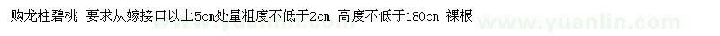 求購龍柱碧桃
