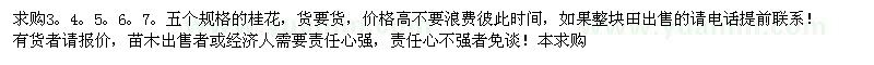 求購(gòu)桂花