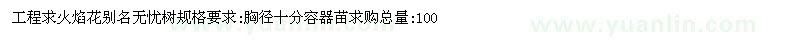求購火焰花別名無憂樹