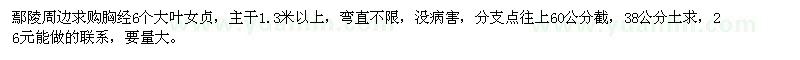 求購胸經(jīng)6個(gè)大葉女貞