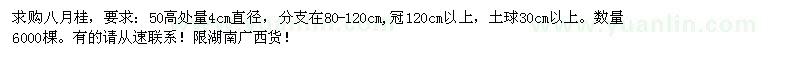求購4分的八月桂