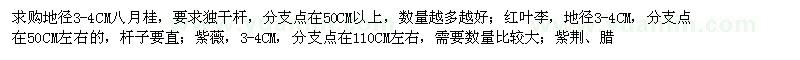 求購(gòu)八月桂,紅葉李,紫薇,紫荊,臘梅,紅花石榴,木槿