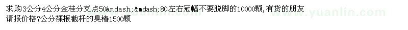 求購(gòu)桂花