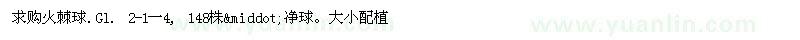求購(gòu)火棘球