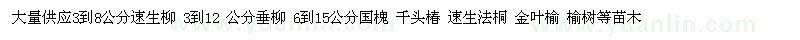 求購柳樹 國槐