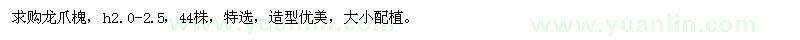 求購龍爪槐