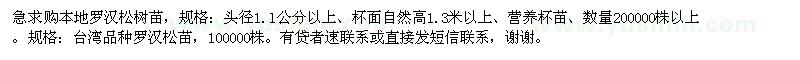 求購(gòu)羅漢松