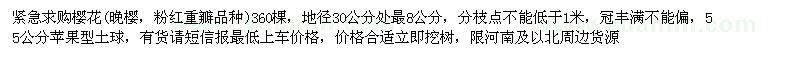求購(gòu)櫻花