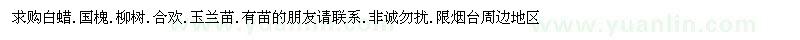 求購白蠟