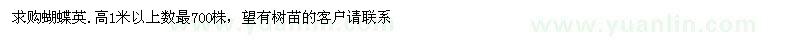 求購(gòu)蝴蝶英