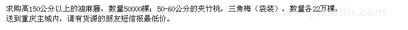 求購油麻藤,夾竹桃,三角梅