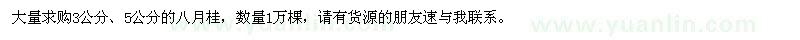 求購3公分,5公分的八月桂