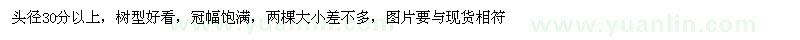 求購(gòu)求購(gòu)30頭徑以上四季桂兩棵~冠幅要靚，樹(shù)型好看，有貨者聯(lián)系本人·非誠(chéng)勿擾！要有現(xiàn)貨