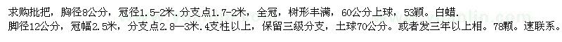 求購批把