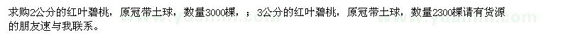 求購紅葉碧桃