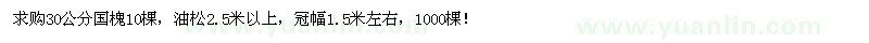 求購國槐