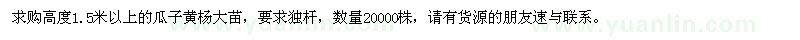 求購(gòu)瓜子黃楊大苗