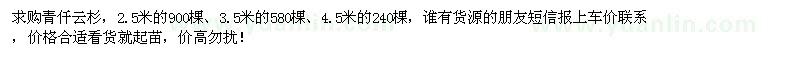 求購青仟云杉