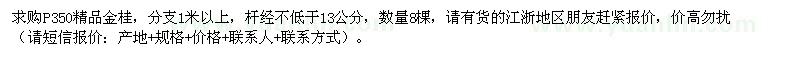 求購(gòu)P350精品金桂8