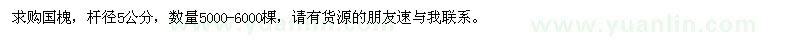 求購國槐