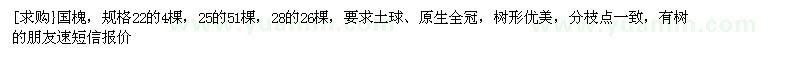 求購國槐