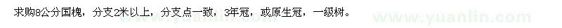 求購國槐，白蠟