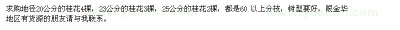 求購桂花