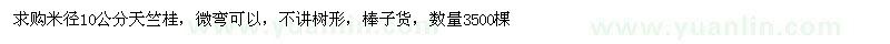 求購米徑10公分天竺桂[ 四川 成都 ] 
