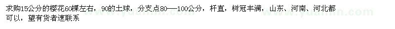 求購15公分的櫻花