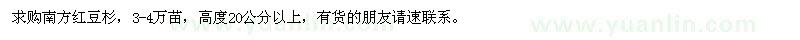 求購高度20公分以上的南方紅豆杉
