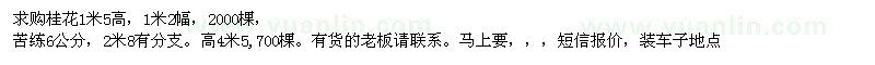 求購桂花、苦練