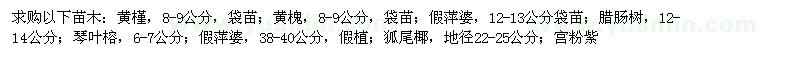 求購(gòu)黃槿、黃槐、臘腸樹(shù)