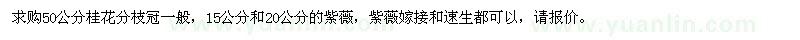 求購(gòu)國(guó)槐、紫薇