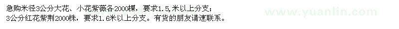 求購米徑3公分大花、小花、紅花紫薇