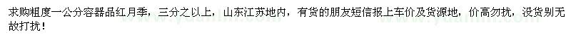 求購粗度1公分容器品紅月季