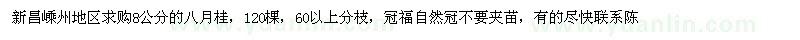 求購(gòu)8公分的八月桂