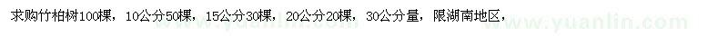 求購竹柏樹 