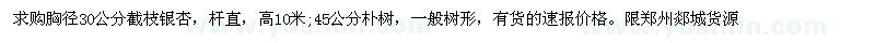 求購(gòu)截枝銀杏