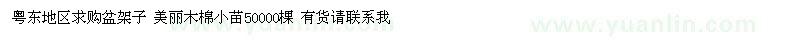 求購(gòu)盆架子、美麗木棉