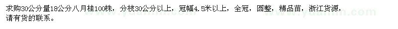 求購(gòu)18公分八月桂