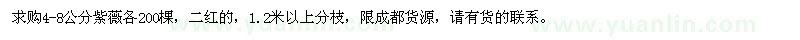 求購4-8公分紫薇