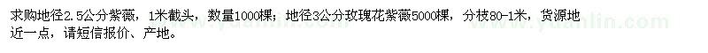 求購地徑2.5公分、3公分紫薇